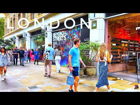 London City Tour | 4K HDR Virtual Evening Walking Tour around the City | Central London View