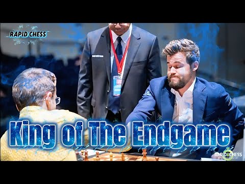 King of the endgame!!! Magnus Vs Levon Aronian || world Rapid Chess