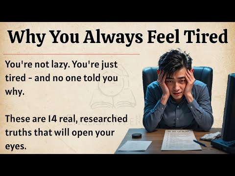 Why You Always Feel Tired? || Graded Reader || Improve Your English Fluency ✅️ 