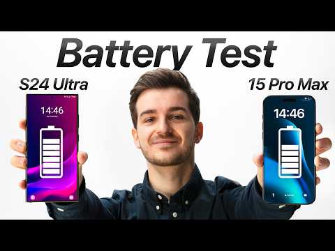 S24 Ultra vs iPhone 15 Pro Max - Real-World Battery Test!