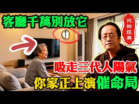 倪海廈:客廳這「1物」不撤,家運難興!它正在偷走全家的陽氣,導致集體失眠、財庫漏底!這不是迷信,是致命的物理磁場陷阱!#倪海廈 #客廳風水 #陽氣 #家運衰敗 #失眠自救 #天紀 #空間磁場 #漏財