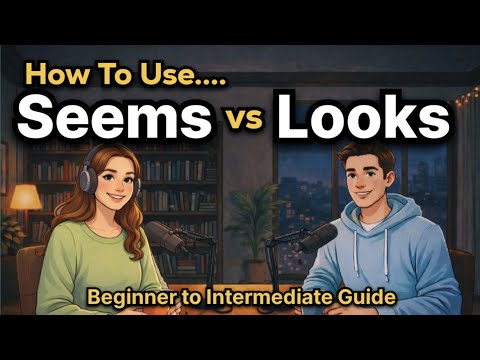 How to Use “Seems” vs “Looks” in English | Beginner to Intermediate Guide |  Talk Emma