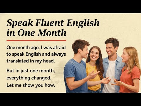 Speak Fluent English in 30 Days 🚀 | English Listening Practice Story  || English Journey 