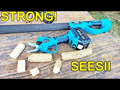 SEESII 2-in-1 Pole Pruning Shears: 1.6" Cutting Diameter Cordless Electric Pole Pruners