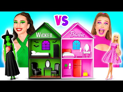 We Build Amazing Doll House | Barbie VS Wicked Challenge by Funny Funny