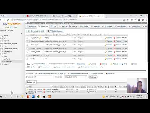 Crear llave primaria y foránea con PhpMyadmin
