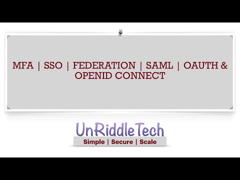 Identity & Access Management | MFA | SSO | SAML | OAUTH | OpenID Connect
