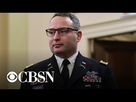 Lt. Col. Alexander Vindman fired from National Security Council after impeachment testimony