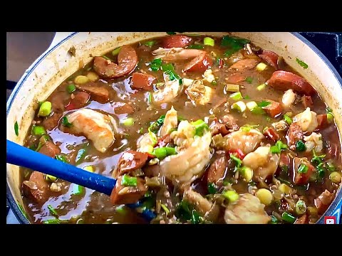 Amazing Seafood Gumbo Recipe 🍤🦀🔥