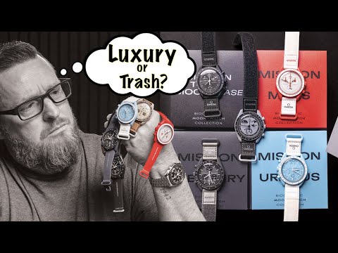 6 Omega Moonswatches with new Rubber Straps! Are they any good?