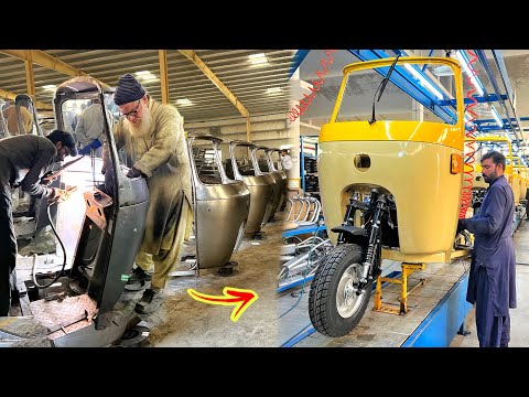 The Amazing Process of Making Tez Raftar Built their Quality Auto Rikshaw  ]
