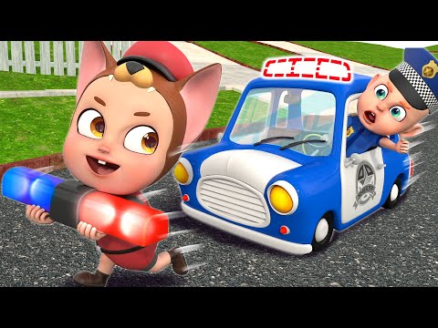 Who Stole My Police Siren? 🚨 | Police Song for Kids | Rosoo Nursery Rhymes