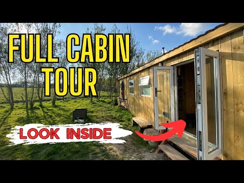 Off Grid Cabin Tour - Caravan to Cabin Renovation UK