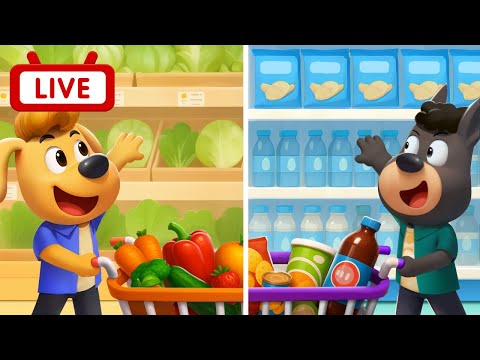 🔴【LIVE】啦咘杜兵的一天 +更多 | Kids Cartoon | 熱門動畫合集 | 安全警長啦咘啦哆 Sheriff Labrador | BabyBus 寶寶巴士
