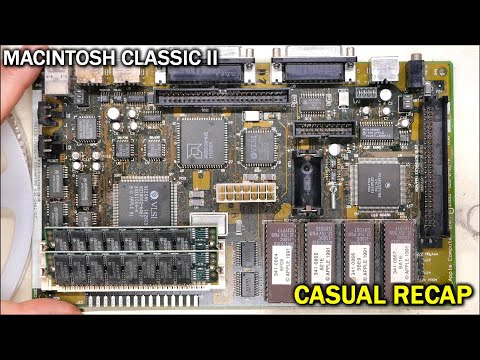Let's recap a Macintosh Classic II motherboard