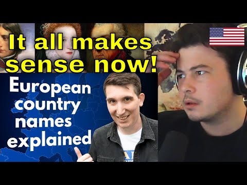 American Reacts The origin of every European country's name