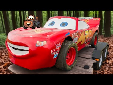 Big & Small McQueen vs Chick Hicks vs Tow Mater vs King Dinoco vs Duch Hudson - BeamNG.Drive