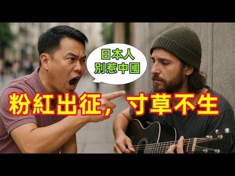「最好別插手我們」，小粉紅大聲和日本流浪漢理論，國外網紅吐槽日本，愛國流量“升級”了......