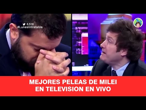 Las 3 MEJORES PELEAS de MILEI en la TV Argentina