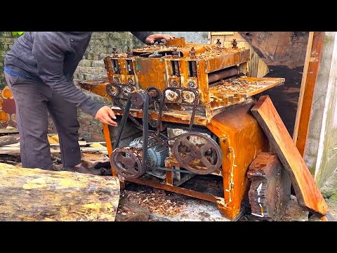 Restoration Of Rare Giant Wood Sawing Machine // Restoring Wood Cutting Saws For Carpentry Workshops