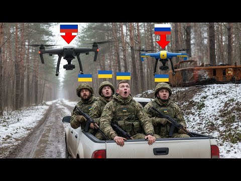 Russian FPV Drone Strikes Ukrainian Pickup