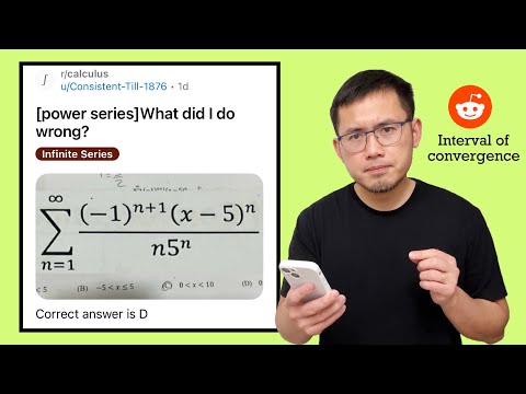 Interval of convergence of a power series. Reddit calculus 2 r/calculus