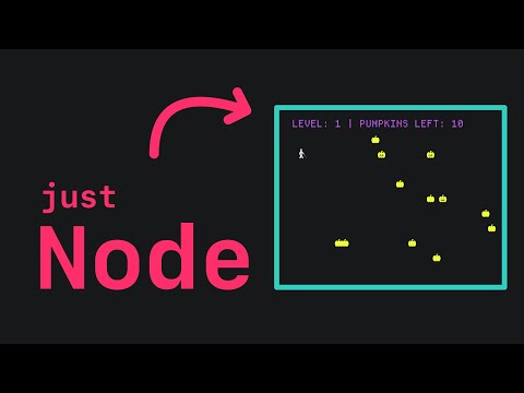 YOU can write a game in Node.js in the terminal without dependencies. (intermediate JavaScript)