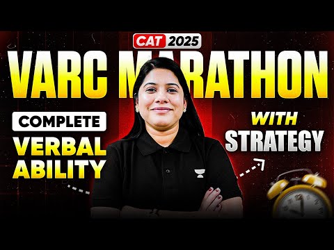 Complete Verbal Ability in One Mega Session | CAT 2025 VARC