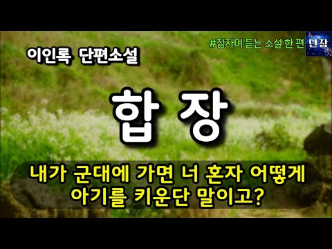 내가 군대에 가면 너 혼자 어떻게아기를 키운단 말이고? [합장] 이인록 단편소설  #책읽어주는남자 #오디오북  #책과함께하는하루단잠