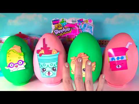 SHOPKINS Season 4 Play Doh Surprise Eggs