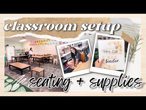 *classroom setup* flexible seating, prepping student materials + bee binders