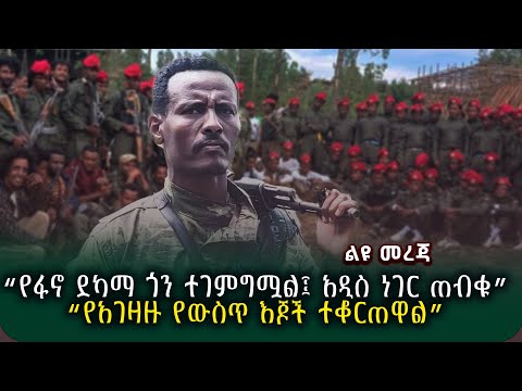 ልዩ መረጃ |‹‹የፋኖ ደካማ ጎን ተገምግሟል፤ አዲስ ነገር ጠብቁ›› ‹‹የአገዛዙ የውስጥ እጆች ተቆርጠዋል››