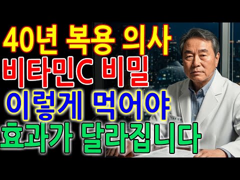 세상에서 가장 저렴한 보약!  40년 복용한 의사가 공개하는 비타민C ‘진짜 복용법’｜오디오북｜노후 지혜