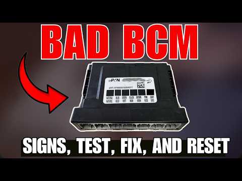 Signs & Symptoms  of a bad body control module(How to test, fix & reset bad car bcm)