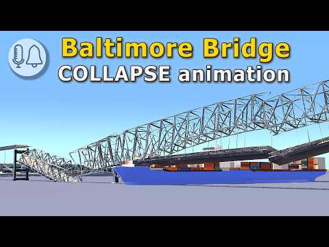 Baltimore Bridge | Collapse animation