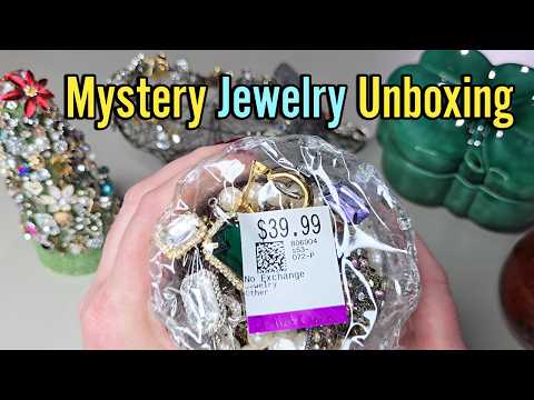 Mystery Jewelry Jar Opening from a Thrift Shop: Unjarring Vintage Haul Gold Silver Costume Jewelry?
