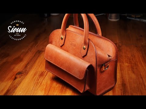 [leather craft]making a bread bag