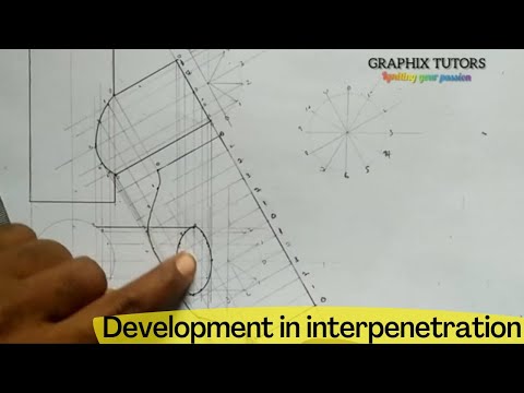 interpretation and development of curve of intersection technical drawings