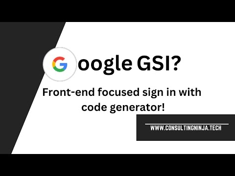 Login / Signup / SignIn with Google GSI | OAuth2.0