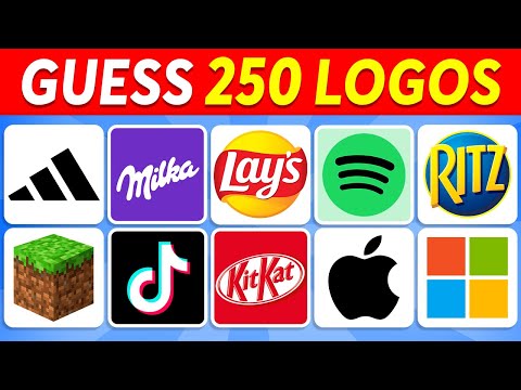 Guess The Logo in 3 Seconds | 250 Famous Logos | Logo Quiz 2024