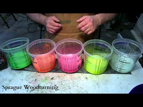 woodturning - Neon Galore!