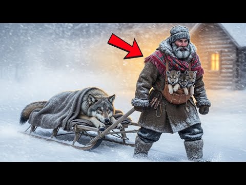 «Старик спас волчицу и трёх волчат в метели — дальше произошло то, что разобьёт вам сердце»