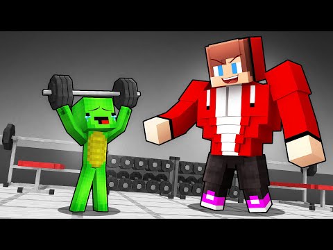 JJ and Mikey Became 100% STRONG in Minecraft (Maizen)