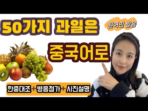 50가지 과일의 중국어 표현 #중국어 #중국어회화 #생활중국어