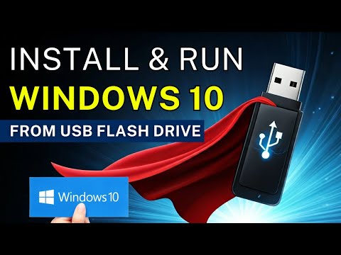 Run Windows 10 from a USB Drive - No Hard Drive Required