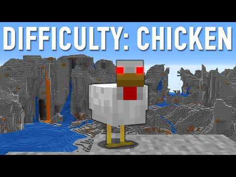 Can I beat hardcore Minecraft as a chicken?!
