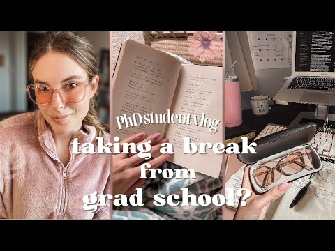 a (very) chatty vlog: PhD progress update, journal paper edits, migraines & taking time off 🌸 📚