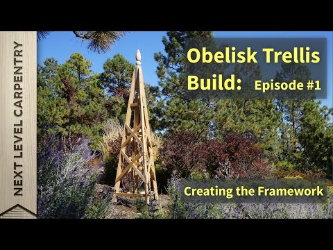 Garden Obelisk Trellis Build Part One: The Legs