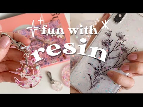 Fun with Resin ✨ How to make resin crafts and easy DIY silicone mould