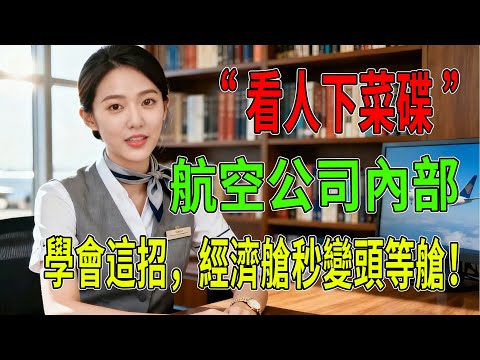 別再被地勤忽悠了！資深座艙長冒死揭露：航空公司內部“看人下菜碟”的SOP，學會這招，經濟艙秒變頭等艙！#航空公司秘密#經濟艙升艙#老人搭飛機注意事項#父母出國探親#免費升艙技巧#機場貴賓室信用卡